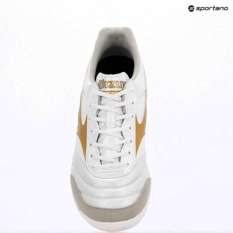 Futbolo bateliai Mizuno Morelia Sala Elite IN white/football gold/galaxy silver 12