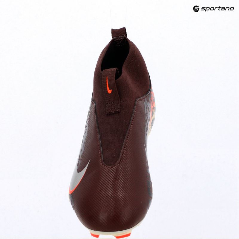 Vaikiški futbolo bateliai Nike United Jr. Mercurial Superfly 10 Academy MG burgundy crush/metallic silver 9