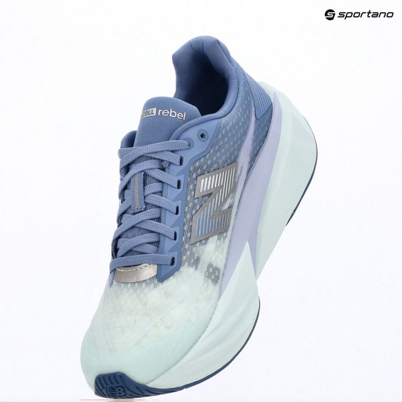 Moteriški bėgimo batai New Balance FuelCell Rebel V5 fairweather blue/glint blue 18