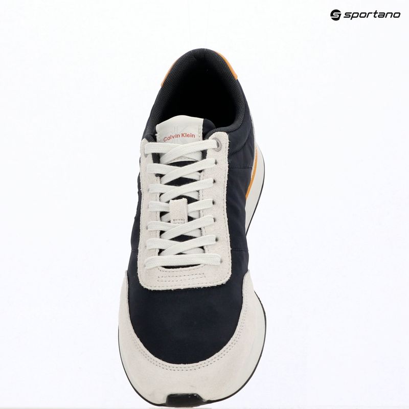 Vyriški batai Calvin Klein YM0YM01361 Retro Runner Ess Mix Mat vaporous white/casual bluee/cooling 9