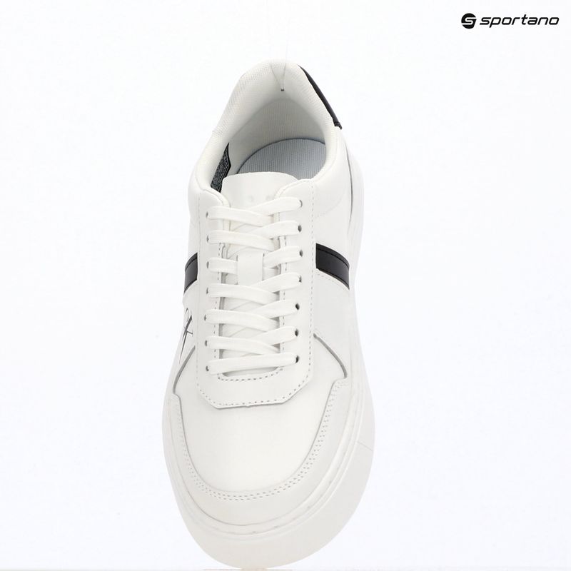 Vyriški batai Calvin Klein HM0HM02237 Classic Cups Lace Leather EMB Tongue bright white/black 9