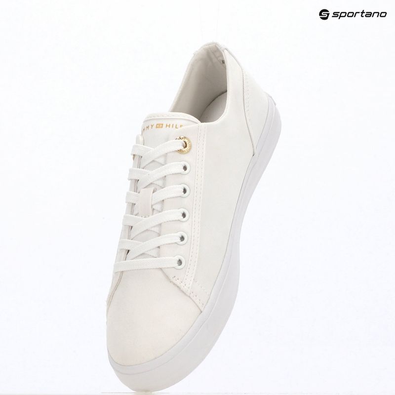 Moteriški sportbačiai Tommy Hilfiger Foxing Sneaker Canvas white 9