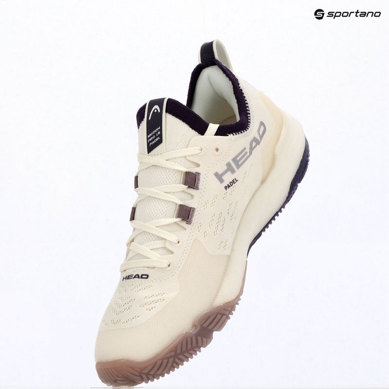 Moteriški padelio batai HEAD Motion Pro 1.5 chalk white/purple 17