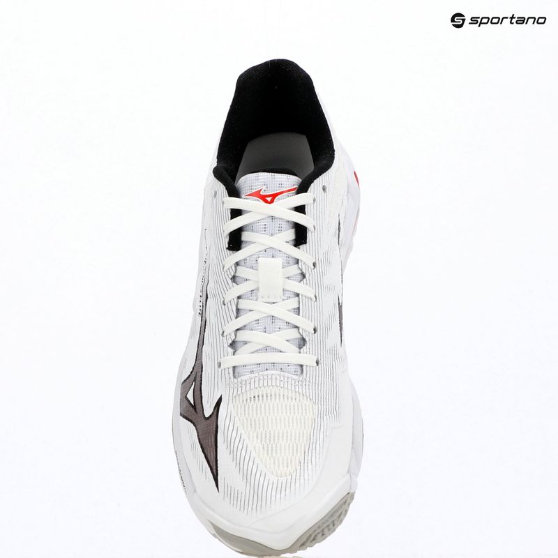 Tinklinio bateliai Mizuno Wave Lightning Elite white/black/fiery red 15