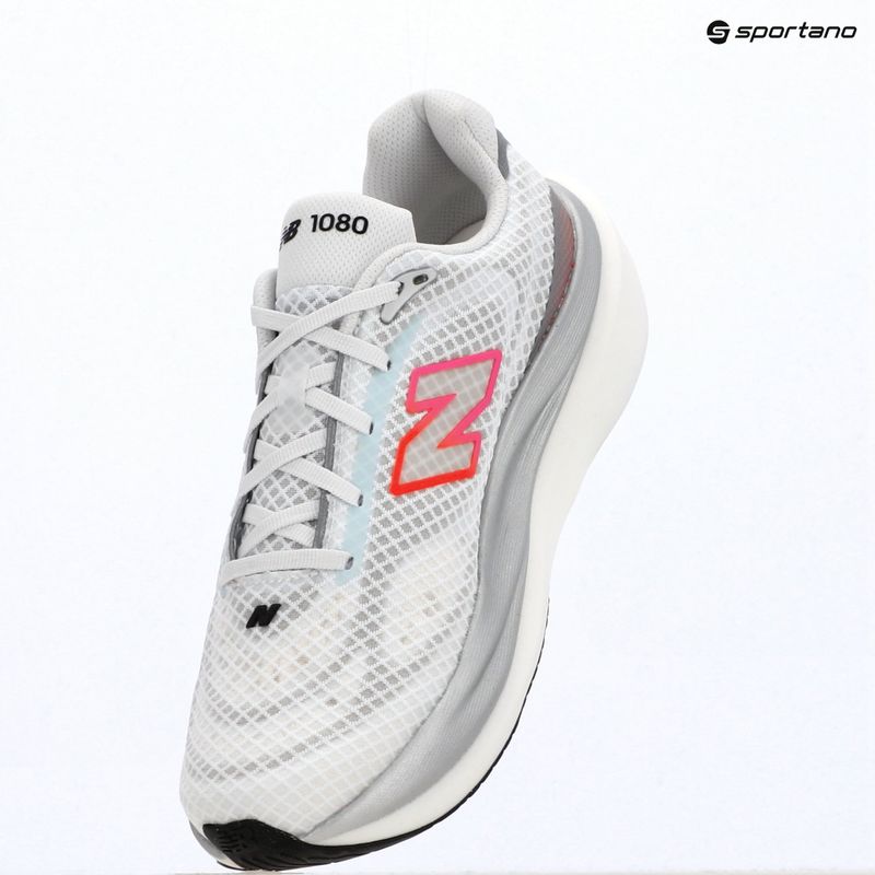 Vyriški bėgimo batai New Balance 1080's V15 103 white/pink heat/tangerine heat 9