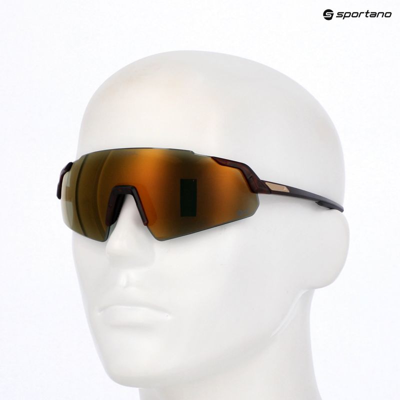 Saulės akiniai Alpina Turbo Air Q-Lite red translucent matte/gold mirror/pink 7