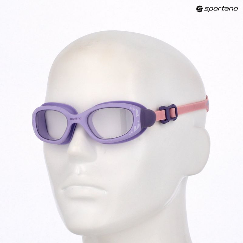 Vaikiški plaukimo akiniai AQUASTIC Spinny purple 13