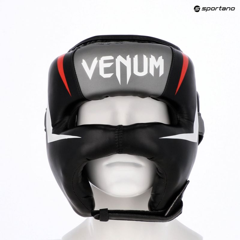 Bokso šalmas Venum Elite Iron black/red 3