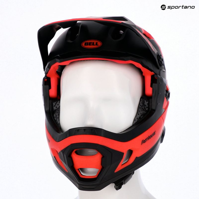 Dviračio šalmas Bell FF Super DH MIPS Spherical fasthouse matte gloss red/black 7