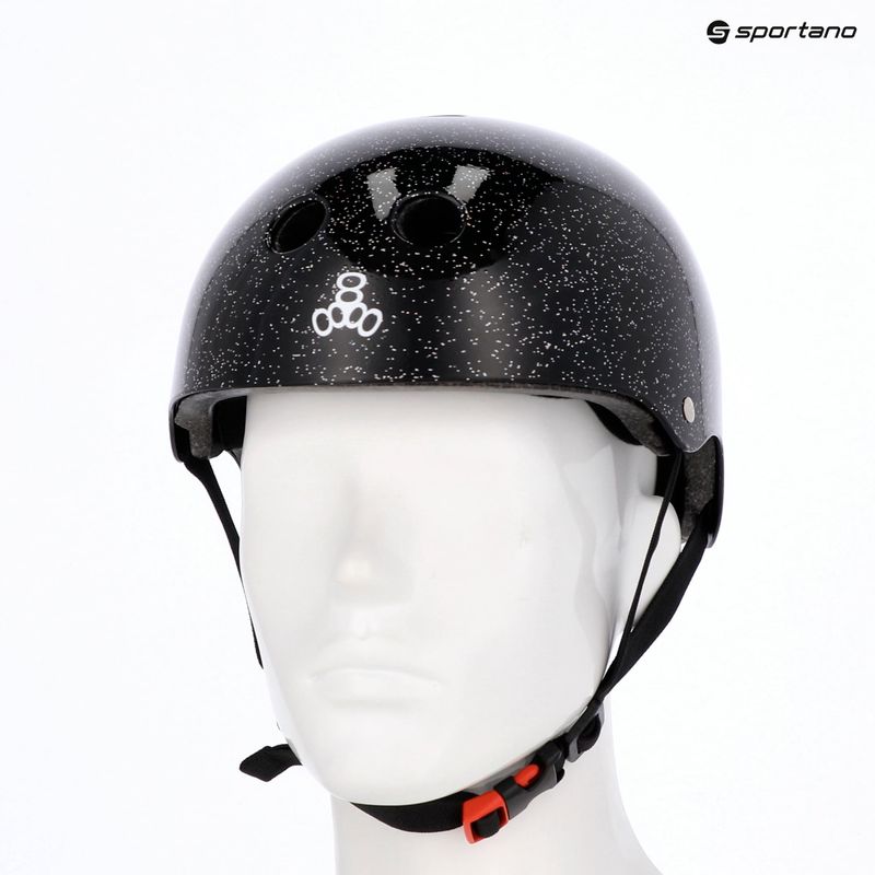 Šalmas Triple Eight The Certified Sweatsaver black glitter 5