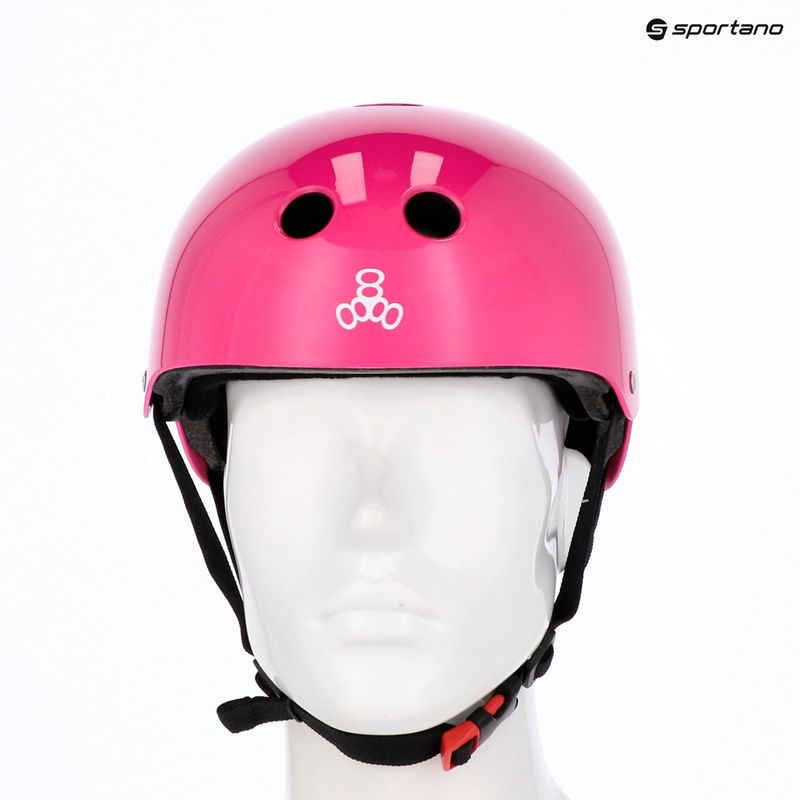 Šalmas Triple Eight The Certified Sweatsaver pink glossy 6