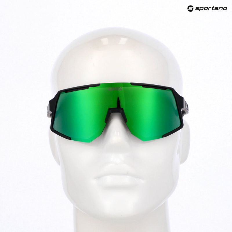 Saulės akiniai UVEX Sequenze black matt/mirror green 7