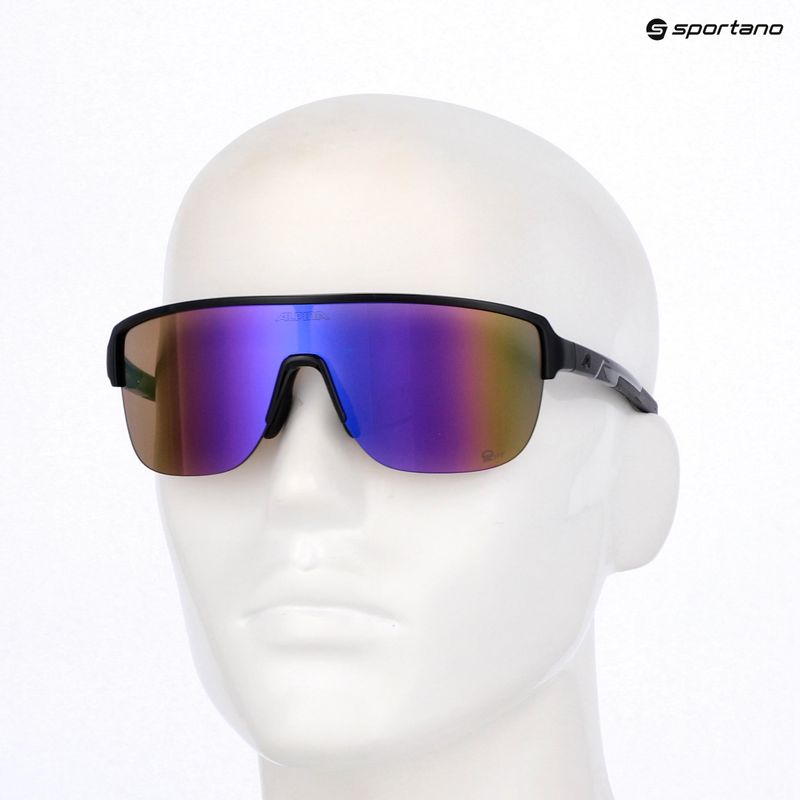 Saulės akiniai Alpina Frame 2.0 Q-Lite black gloss/purple mirror 7