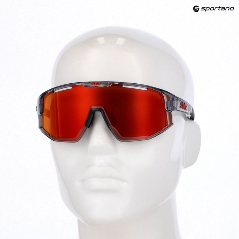 Saulės akiniai Bliz Vision transparent dark grey/brown red multi 7