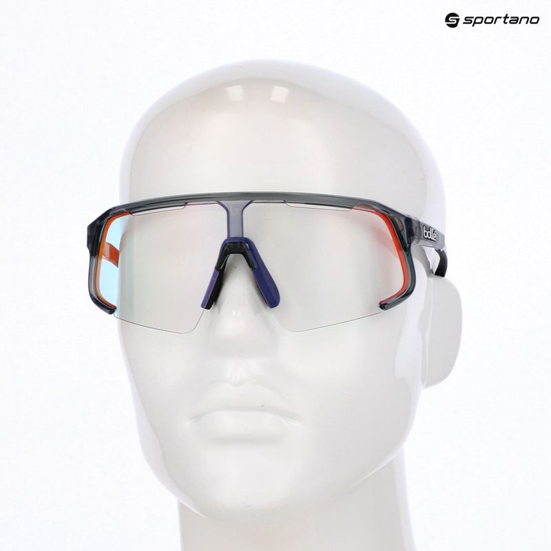 Akiniai nuo saulės Bollé Speedchaser dark grey crystal/phantom clear lava photochromic 3