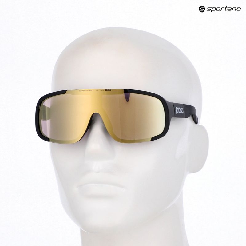 Akiniai nuo saulės POC Aspire Mid uranium black/clarity road/partly sunny gold 6