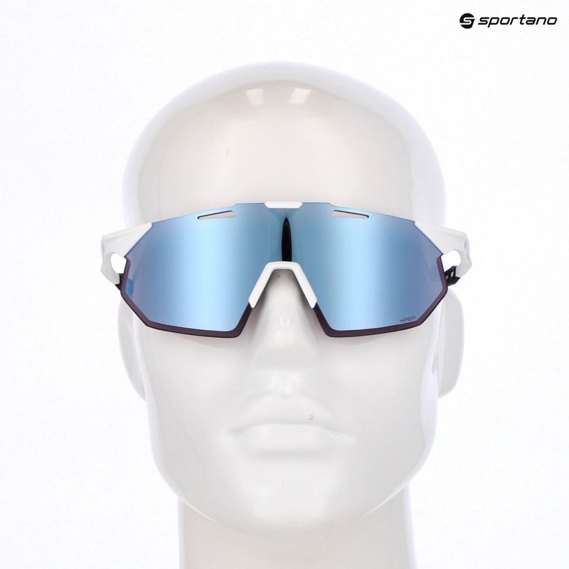 Akiniai nuo saulės 100 % Hypercraft SQ soft tact white/hiper blue multilayer 5