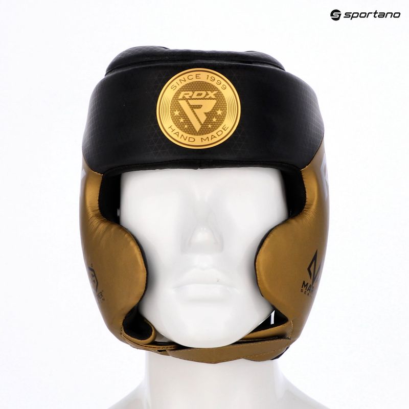 Bokso šalmas RDX L1 Mark Pro Cheek Boxing Training Head Guard golden 7