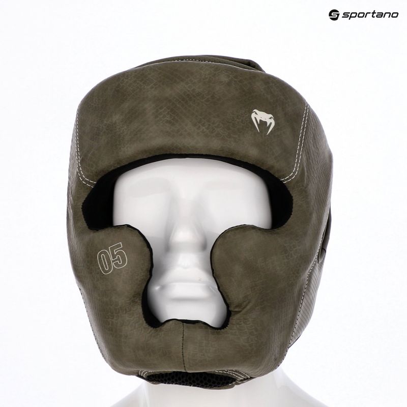 Bokso šalmas Venum Impact Evo Scales Headgear army green 14