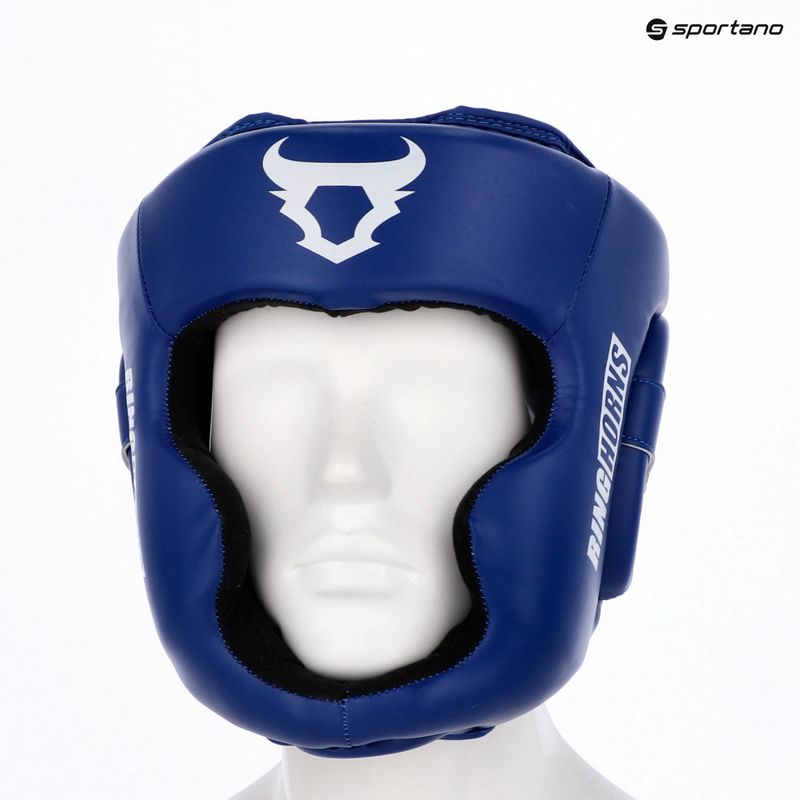 Bokso šalmas Venum Ringhorns Charger Headgear navy blue/red 8