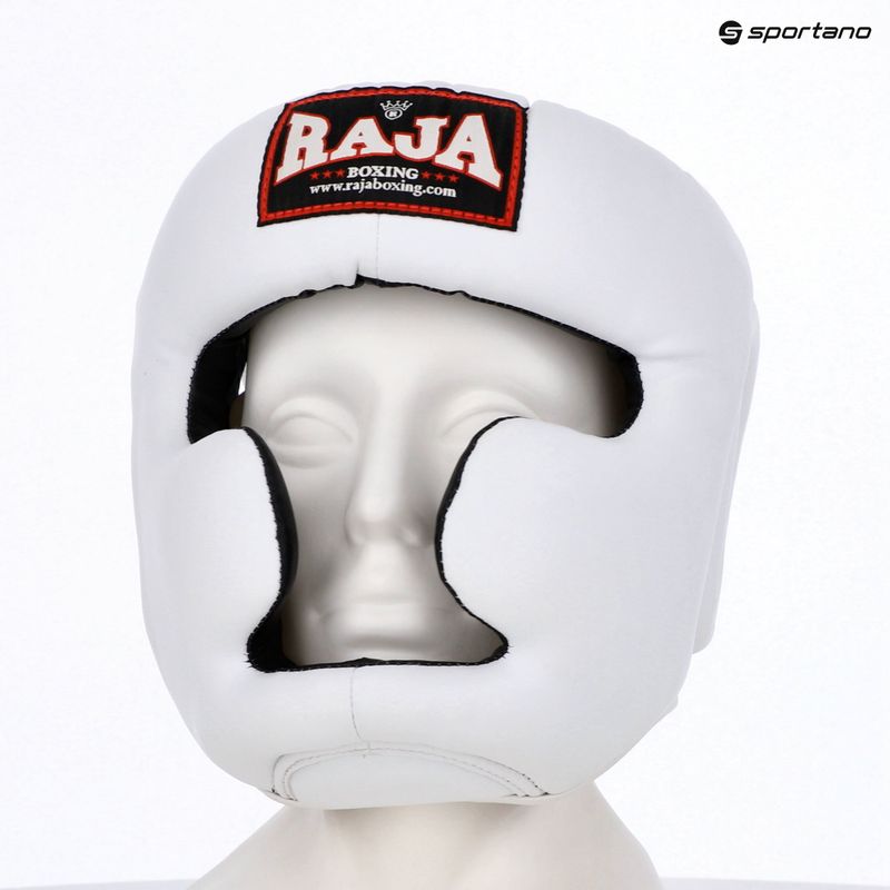 Bokso šalmas RAJA BOXING Semi Leather white 4