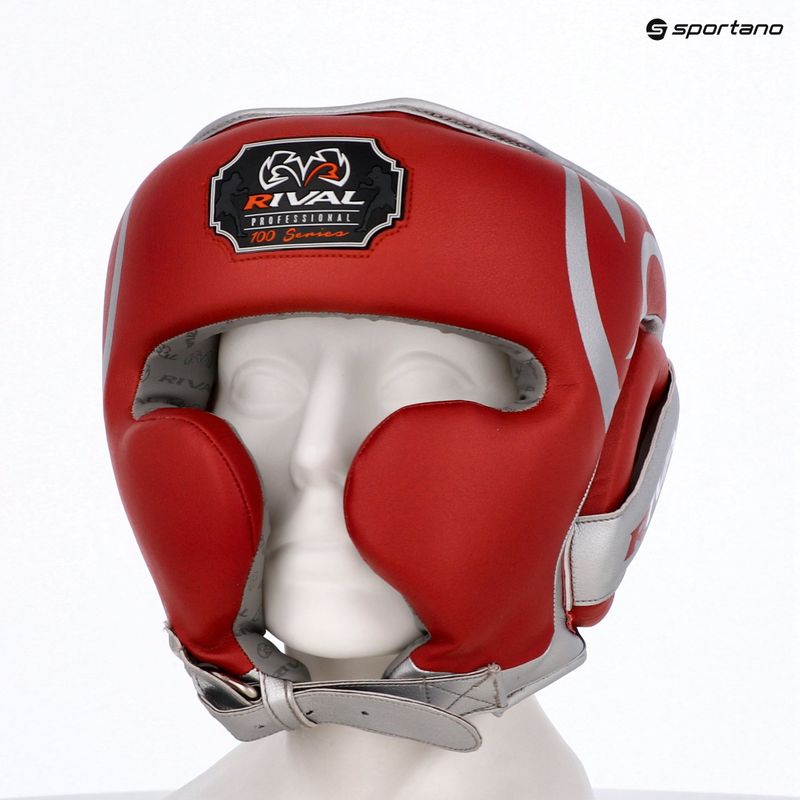 Bokso šalmas Rival RHG100 Professional Headgear red/silver/grey 6