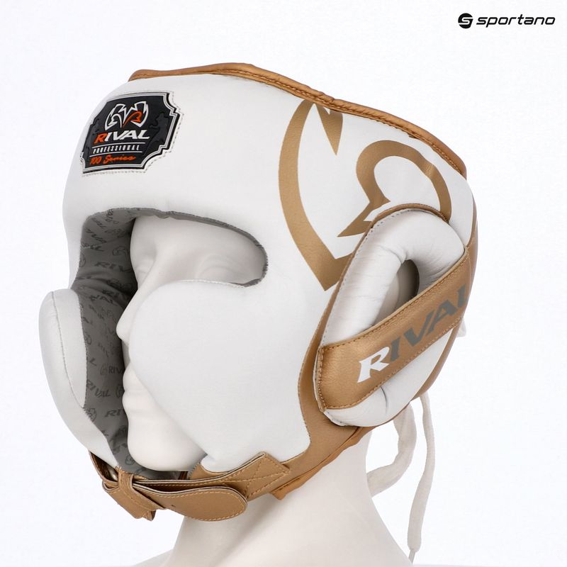 Bokso šalmas Rival RHG100 Professional Headgear white/gold 6