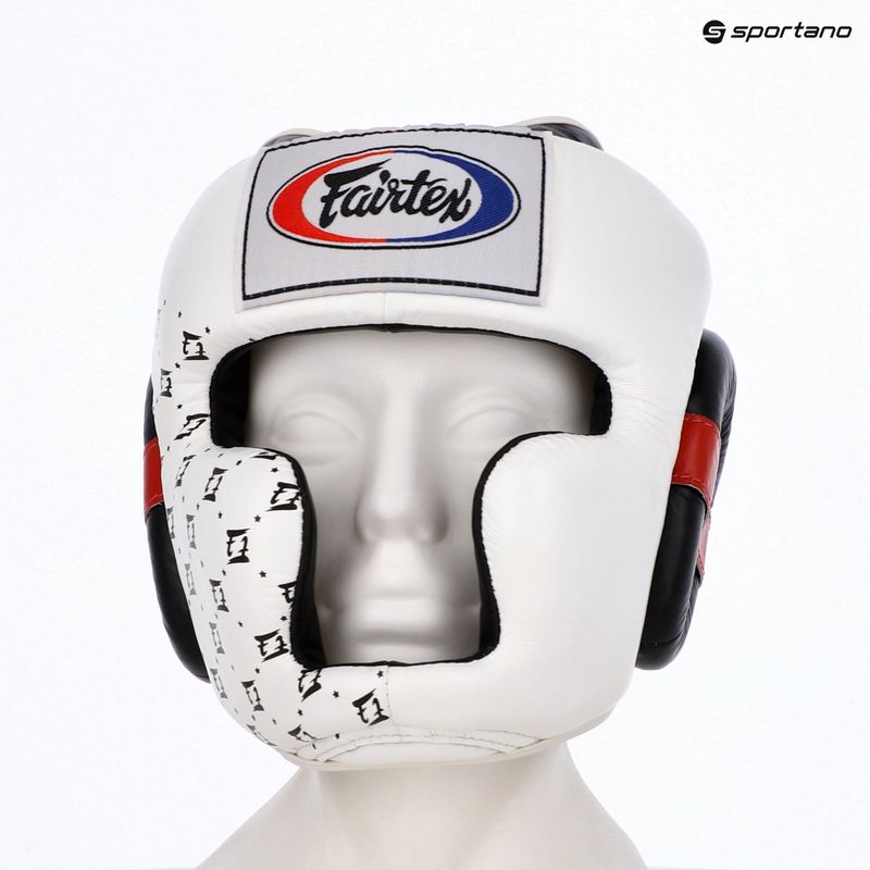Bokso šalmas Fairtex Super Sparring white/black 6