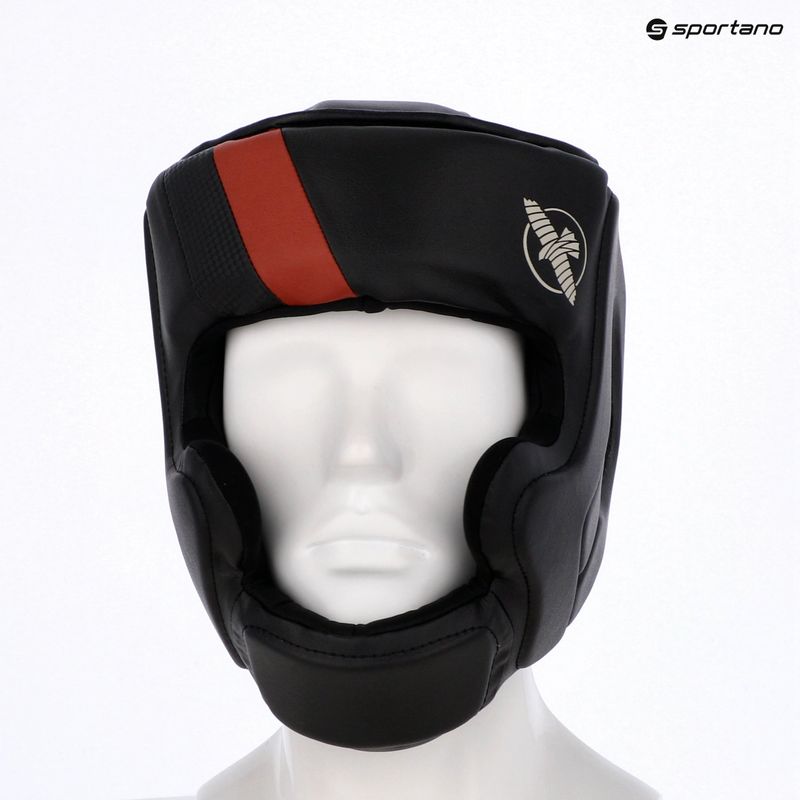 Hayabusa T3 Headgear bokso šalmas juodas/raudonas 6