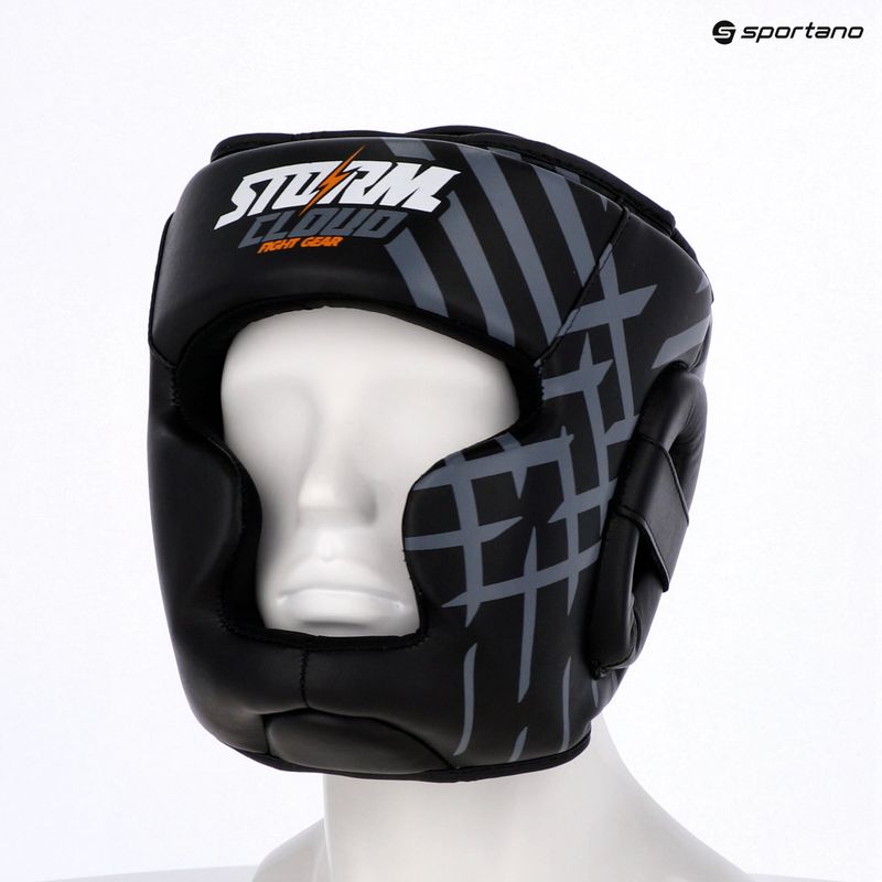Bokso šalmas StormCloud Lynx black/grey 9