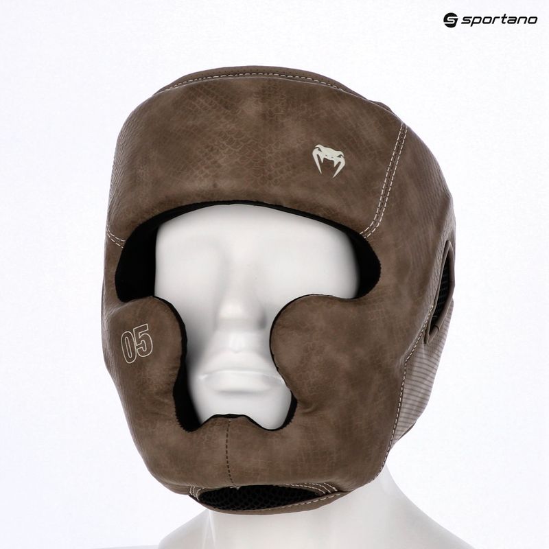 Bokso šalmas Venum Impact Evo Scales Headgear brown 8