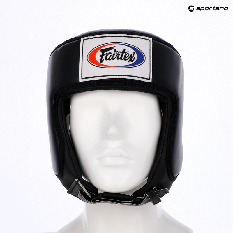 Apsauginis šalmas Fairtex Muay Thai & Kickboxing Competition black 6