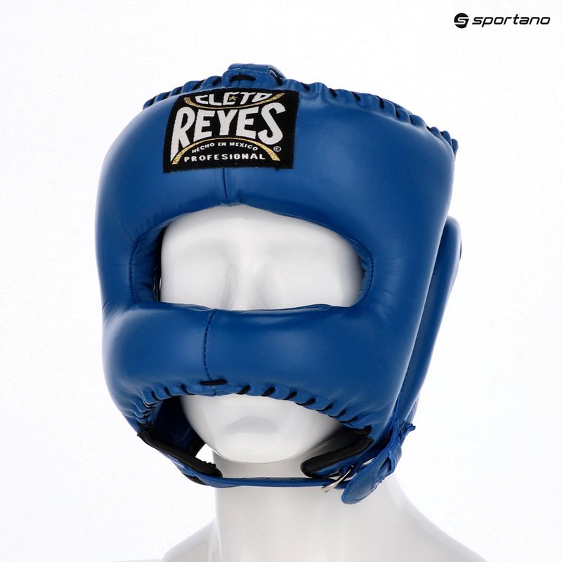 Bokso šalmas Cleto Reyes su smailia veido dalimi, nailoninis, mėlynas 3