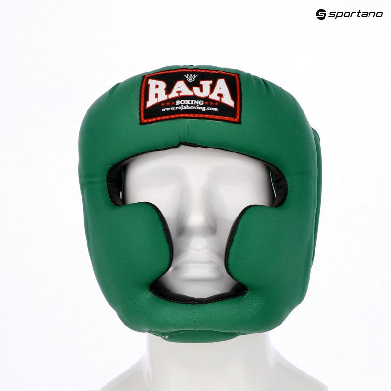Bokso šalmas RAJA BOXING Semi Leather green 5