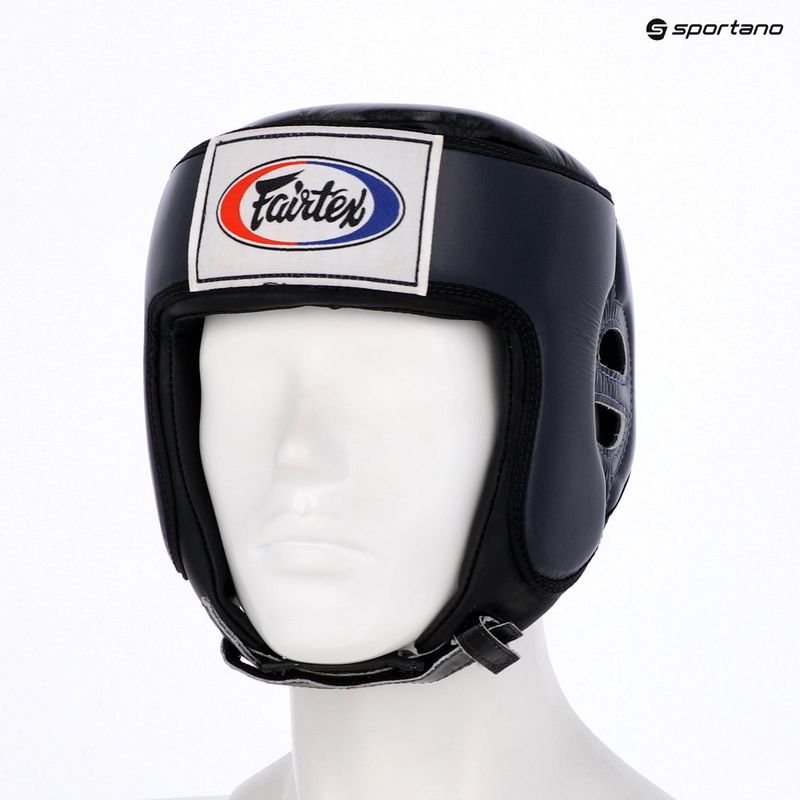 Apsauginis šalmas Fairtex Muay Thai & Kickboxing Competition blue 4