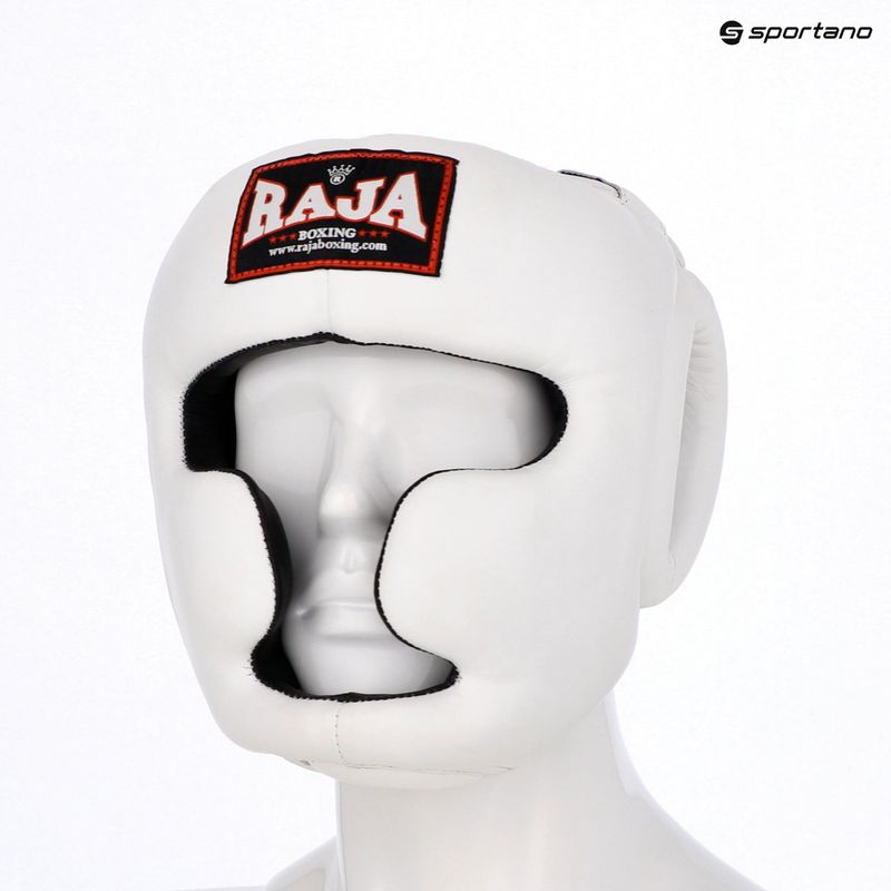 Bokso šalmas RAJA BOXING Genuine Leather white 4
