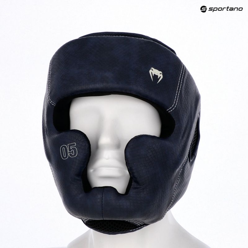 Bokso šalmas Venum Impact Evo Scales Headgear midnight blue 9