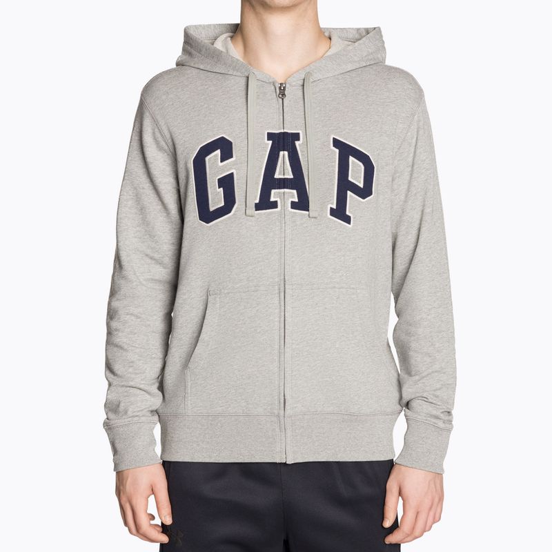 Vyriškas džemperis GAP XLS FT Arch FZ HD b10 grey heather 2