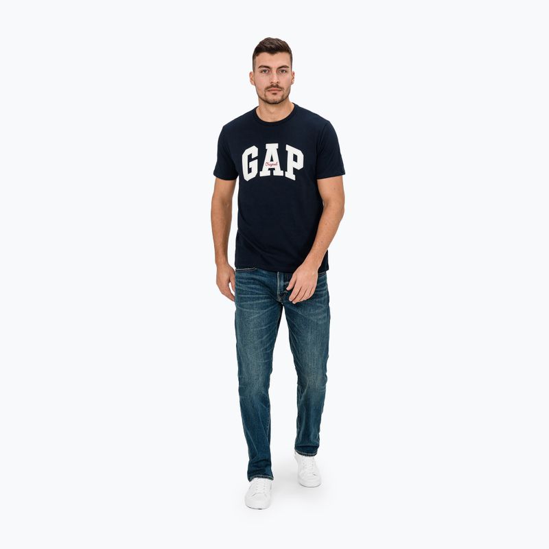 Vyriški marškinėliai GAP Logo Original Tee blue navy 2