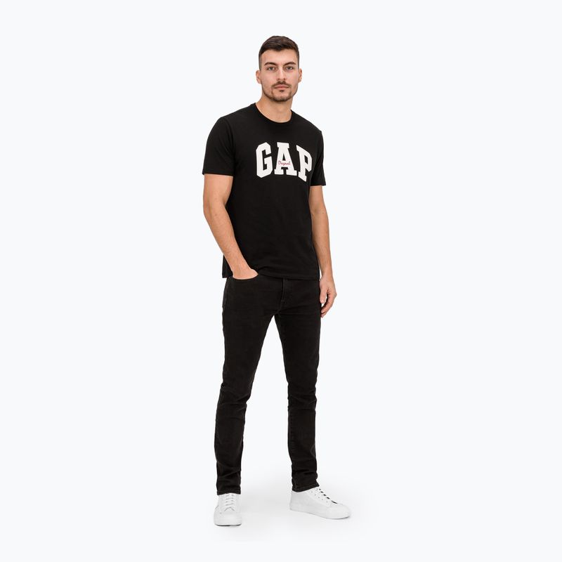 Vyriški marškinėliai GAP Logo Original Tee true black 2