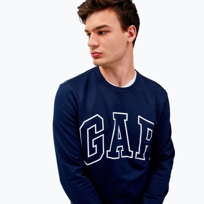 Vyriškas džemperis GAP Logo Crewneck blue navy 4