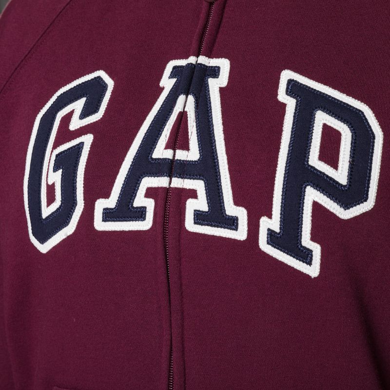 Moteriškas džemperis GAP V-Gap Heritage FZ HD ruby wine 4