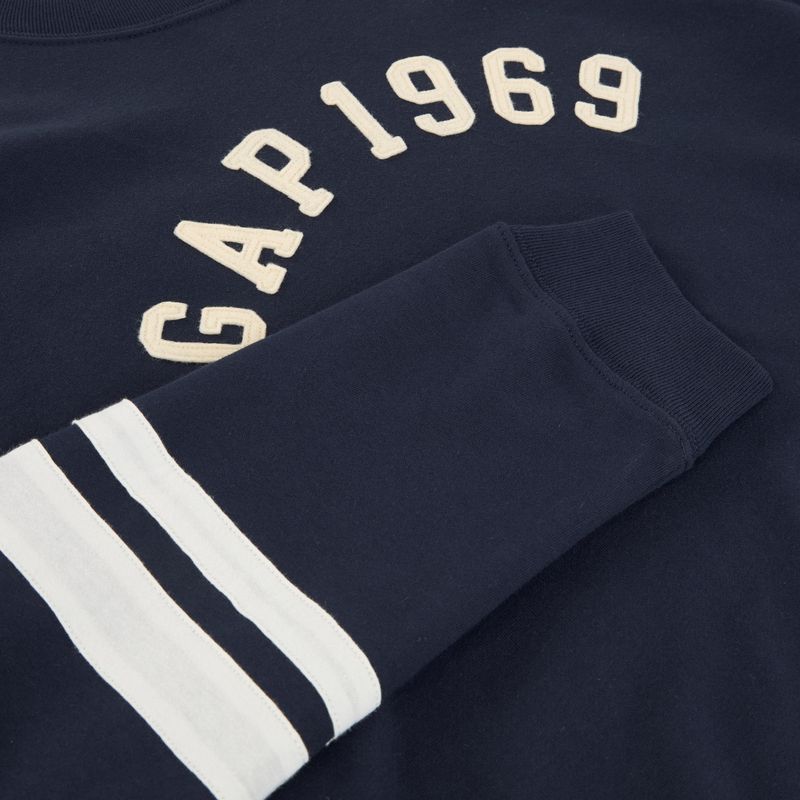 Vyriškas džemperis GAP Logo Piping Crewneck blue navy 3