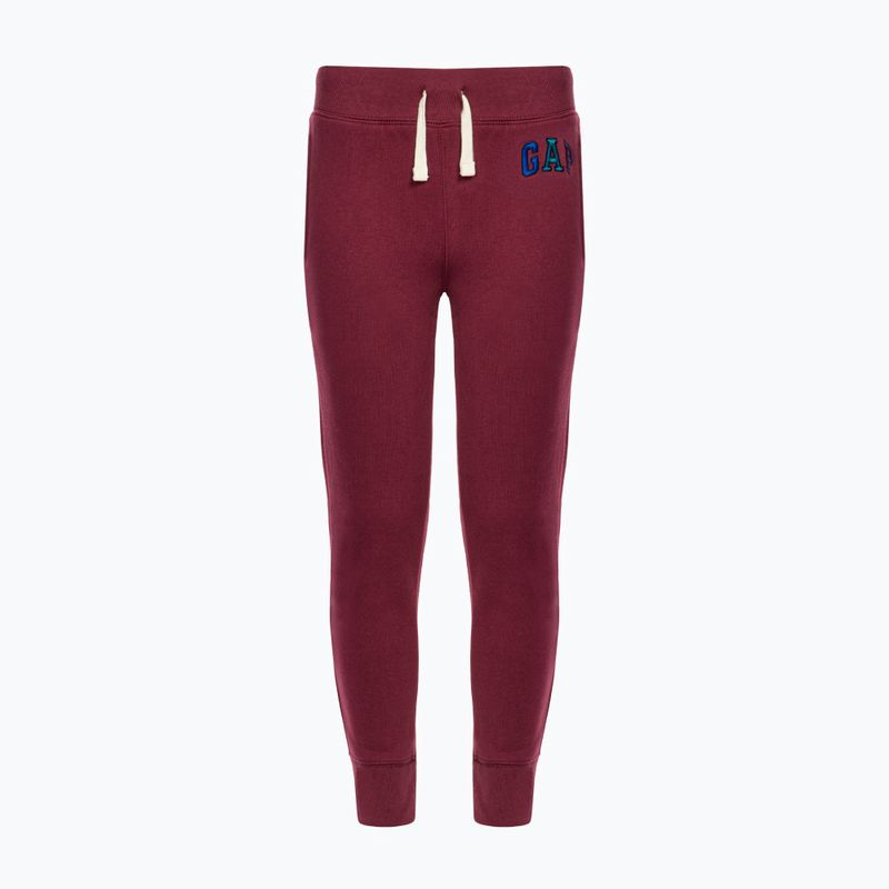 Vaikiškos kelnės GAP V-Fall Fash Logo Jogger deep garnet red