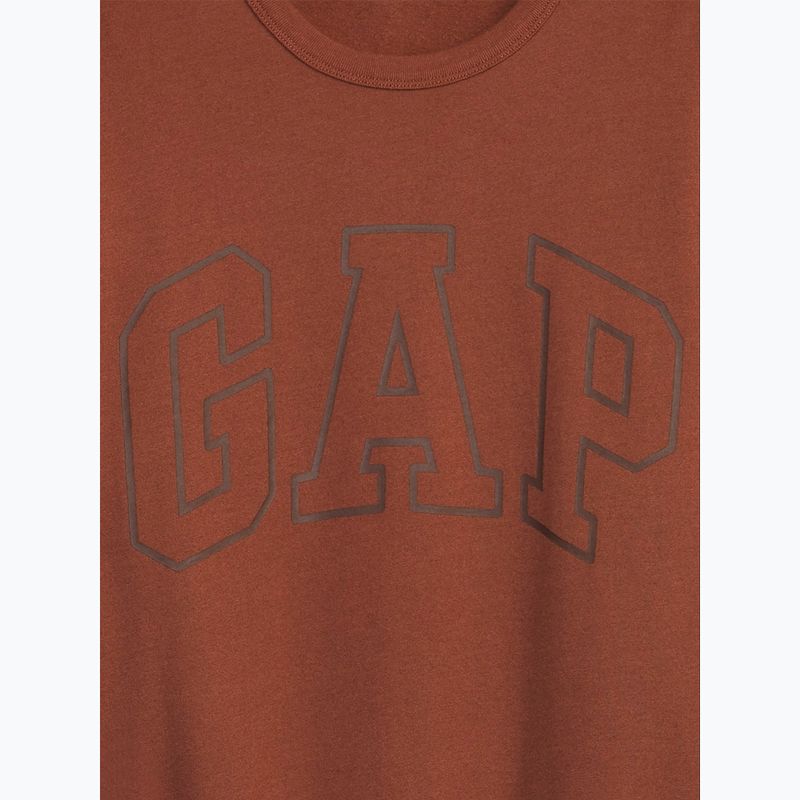 Vyriškas džemperis GAP Logo Crewneck burnt russet 4