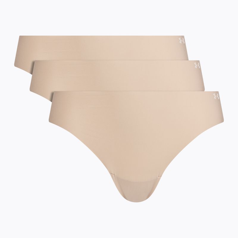 Moteriškos kelnaitės Under Armour Pure Stretch Ns Thong 3 vnt. beige/beige/beige