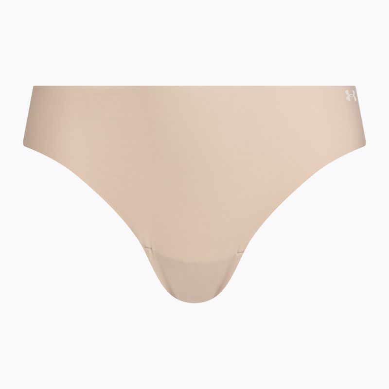 Moteriškos kelnaitės Under Armour Pure Stretch Ns Thong 3 vnt. beige/beige/beige 2