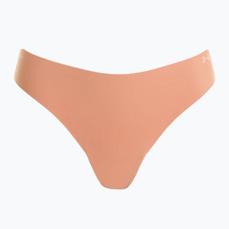 Moteriški stringai Under Armour Pure Stretch Ns Thong 3 poros canyon pink/black 3