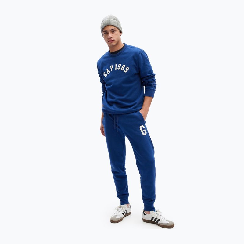 Vyriškos kelnės GAP 1969 Logo Jogger pangae blue 5