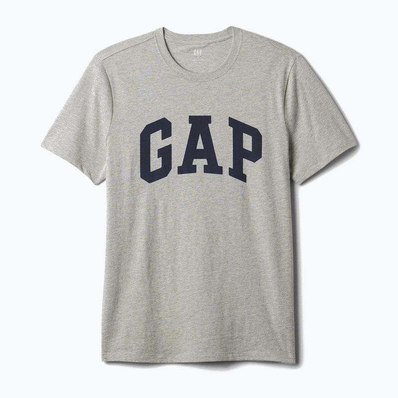 Vyriški marškinėliai GAP Soft Basic Logo heather grey 4
